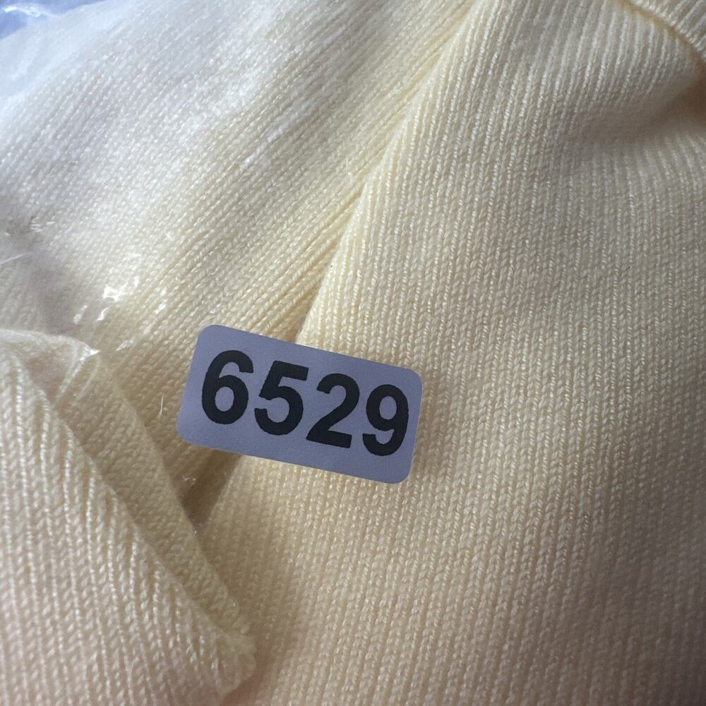 Alex Marie Shirt‎ Top Womens Small Yellow Knit Ruffle Dainty Preppy Spring - Picture 10 of 10